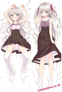 Kawaii White Haired Girl Full body pillow anime waifu japanese anime pillow case