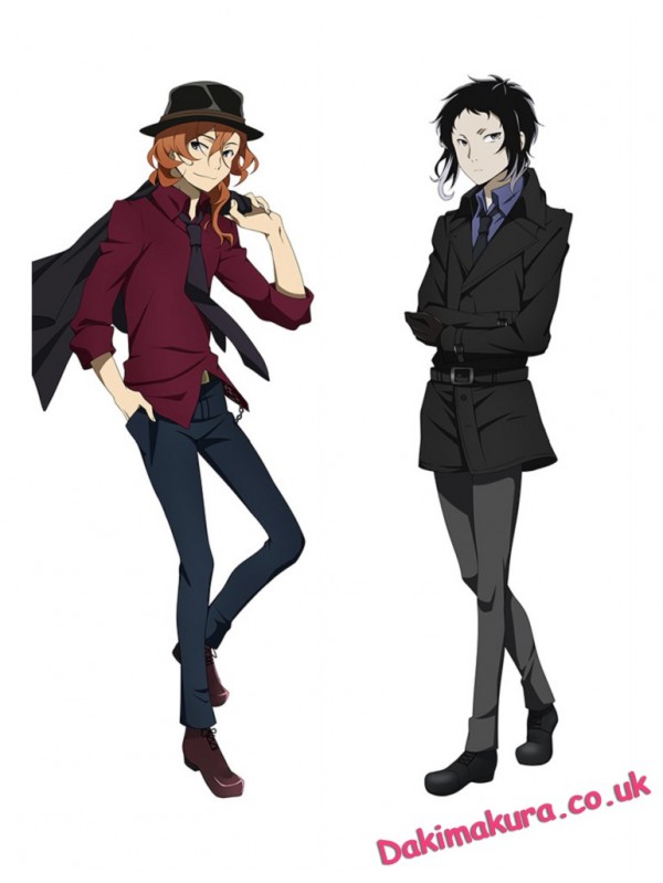 Chuuya Nakahara and Ryuunosuke Akutagawa - Bungou Stray Dogs Male Anime Dakimakura Outlet Hugging Body Pillow Covers