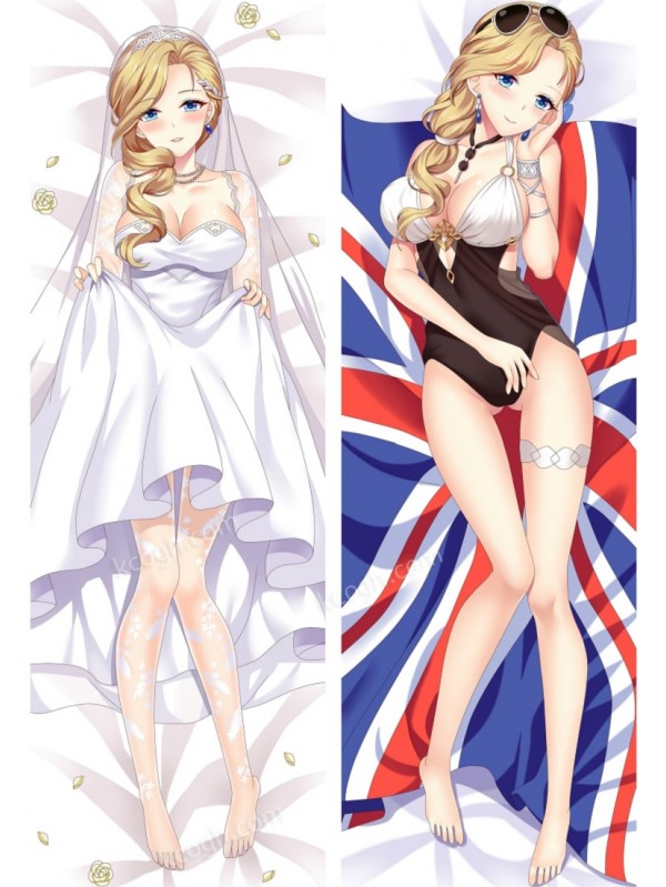 Hood - Azur Lane Full body waifu japanese anime pillowcases