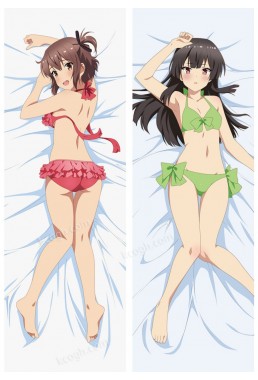 Kanami Eto and Hiyori Jujo - Katana Maidens Toji No Miko Japanese hug dakimakura pillow