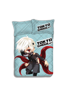 Ken Kaneki - Tokyo Ghoul Japanese Anime Bed Sheet Duvet Cover with Pillow Covers