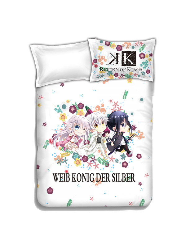 K Project Anime Bedding Sets,Bed Blanket & Duvet Cover,Bed Sheet with Pillow Covers