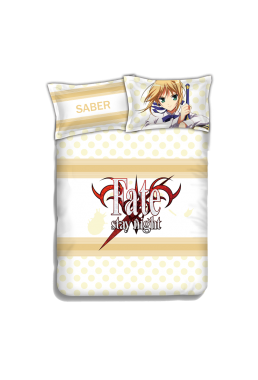 Fate stay night saber Anime Bedding Sets,Bed Blanket & Duvet Cover,Bed Sheet with Pillow Covers