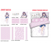 Homura Chika Anime 4 Pieces Bedding Sets,Bed Sheet Duvet Cover with Pillow Covers