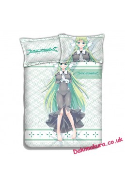 Athena -Luck Logic Anime 4 Pieces Bedding Sets,Bed Sheet Duvet Cover with Pillow Covers