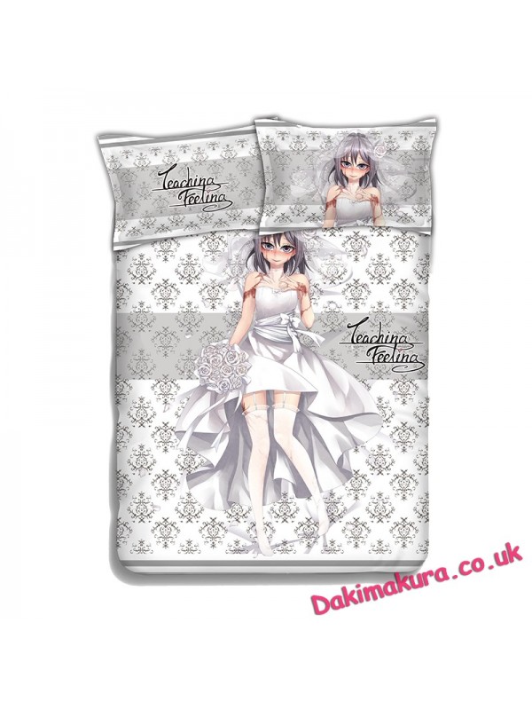 Sylvie -Teaching Feeling Anime Bed Sheet Duvet Cover with Pillow Covers