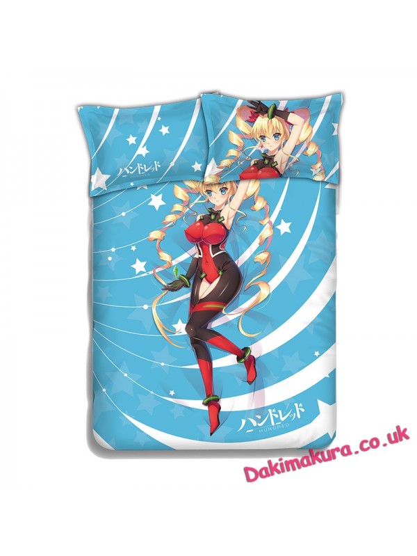 Hundred Japanese Anime Bed Blanket Duvet Cover with Pillow Covers