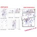 Emilia - Re Zero Anime 4 Pieces Bedding Sets,Bed Sheet Duvet Cover with Pillow Covers