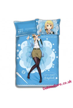 Ellen Baker Japanese Anime Bed Sheet Duvet Cover with Pillow Covers