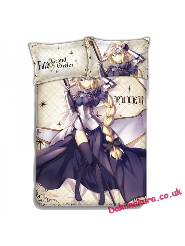 Jeanne Darc - Fate Grand Order Anime 4 Pieces Bedding Sets,Bed Sheet Duvet Cover with Pillow Covers