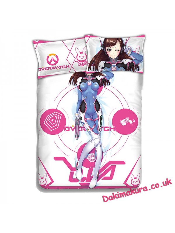 D.Va - Overwatch Japanese Anime Bed Blanket Duvet Cover with Pillow Covers