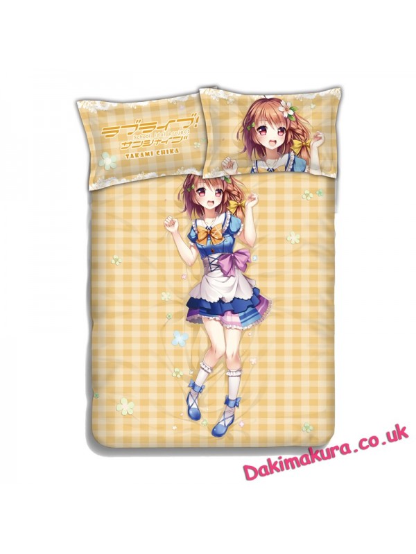 Takami Chika-LoveLive Sunshine Bedding Sets,Bed Blanket & Duvet Cover,Bed Sheet with Pillow Covers