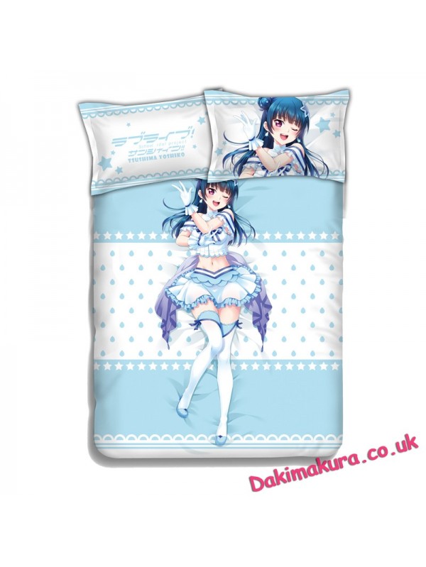 Tsushima Yoshiko-LoveLive Sunshine Anime Bed Blanket Duvet Cover with Pillow Covers