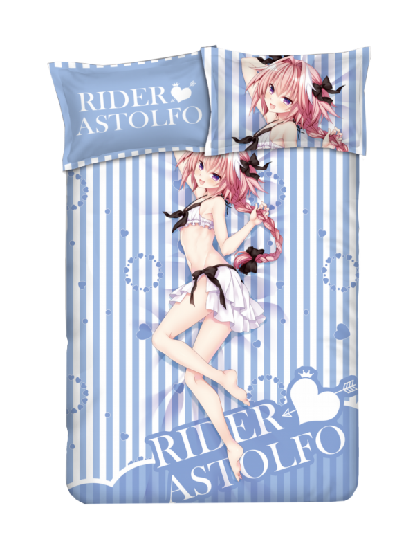 Astolfo - Fate blue Anime Bed Blanket Duvet Cover with Pillow Covers