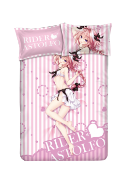 Astolfo - Fate pink Anime Bed Sheet Duvet Cover with Pillow Covers