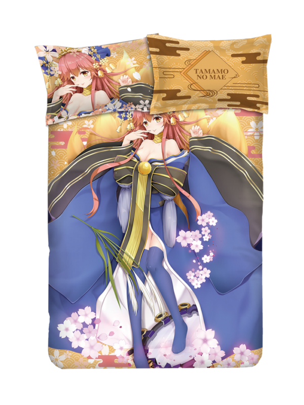 Tamamo no Mae - Fate Anime 4 Pieces Bedding Sets,Bed Sheet Duvet Cover with Pillow Covers