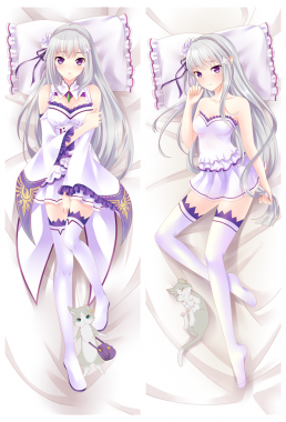 Emilia - Re Zero Japanese hug dakimakura pillow case online