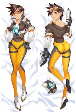 Tracer - Overwatch body anime cuddle pillow covers