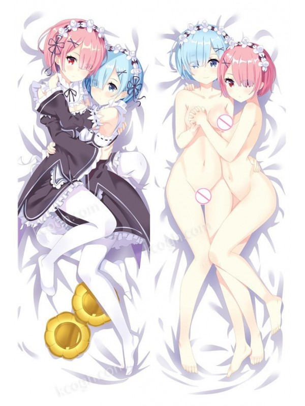 Ram and Rem - Re Zero Japanese character body dakimakura pillow cover