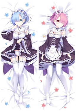 Ram and Rem - Re Zero Anime body dakimakura japenese love pillow cover