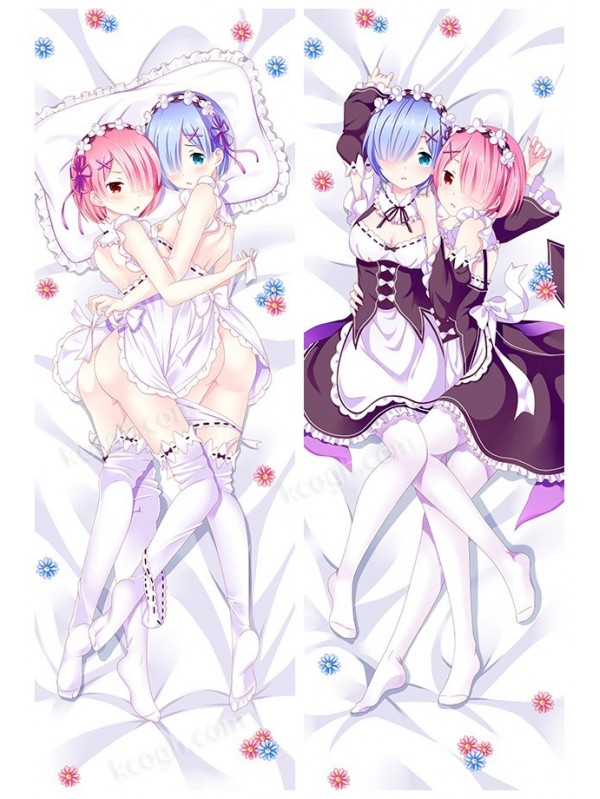 Ram and Rem - Re Zero Anime Dakimakura Japanese Hug Body PillowCases