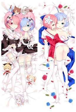 Ram and Rem - Re Zero Anime Dakimakura Japanese Love Body PillowCases