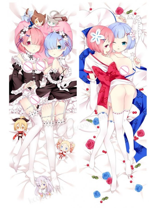 Ram and Rem - Re Zero Anime Dakimakura Japanese Love Body PillowCases