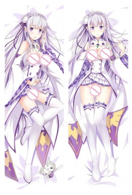 Emilia - Re:Zero Japanese character body dakimakura pillow cover