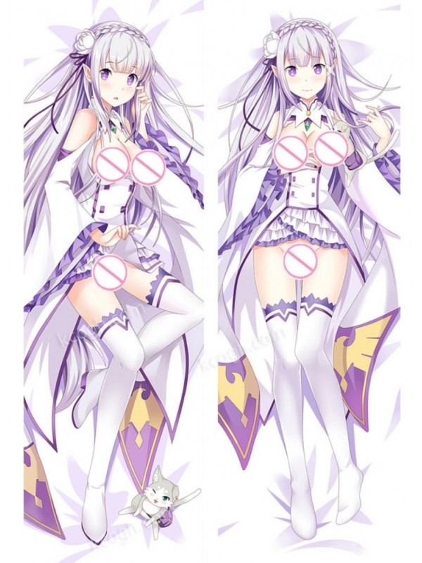 Emilia - Re:Zero Japanese character body dakimakura pillow cover