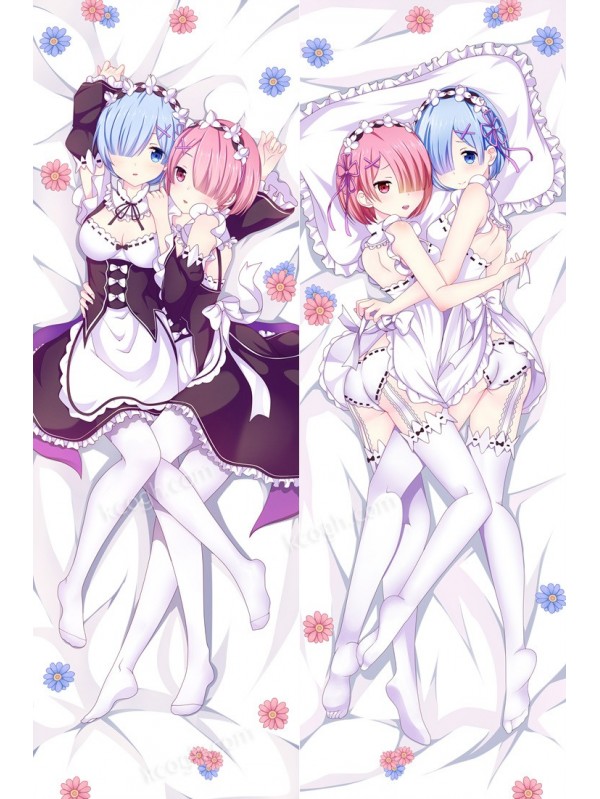 Rem and Ram - Re:Zero hug dakimakura girlfriend body pillow cover