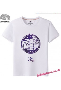 White - Touken Ranbu Online Men Anime T-shirts