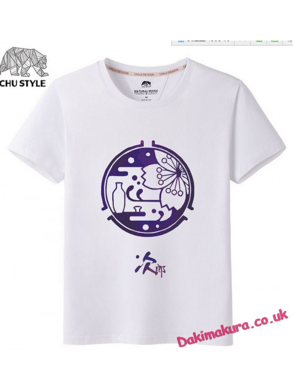 White - Touken Ranbu Online Men Anime T-shirts