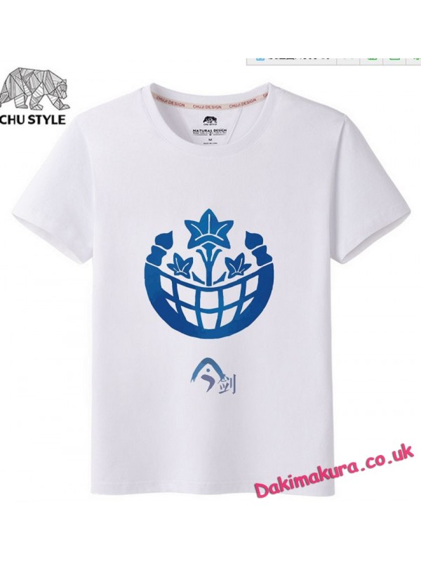 White - Touken Ranbu Online Men Anime T-shirts