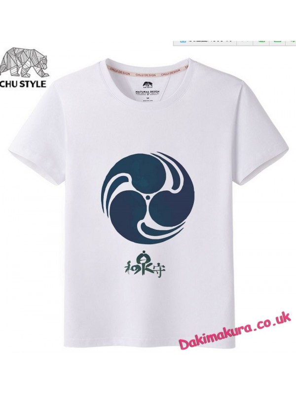 White - Touken Ranbu Online Men Anime T-shirts