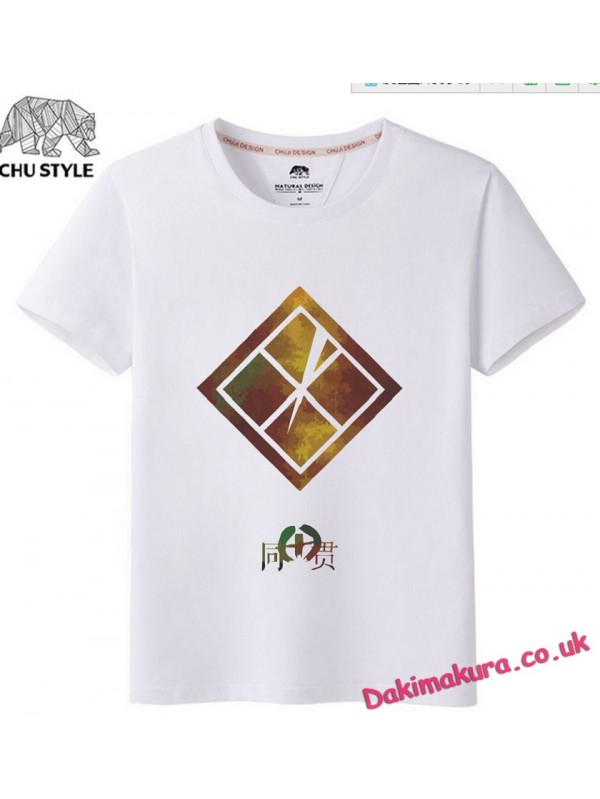 White - Touken Ranbu Online Men Anime T-shirts