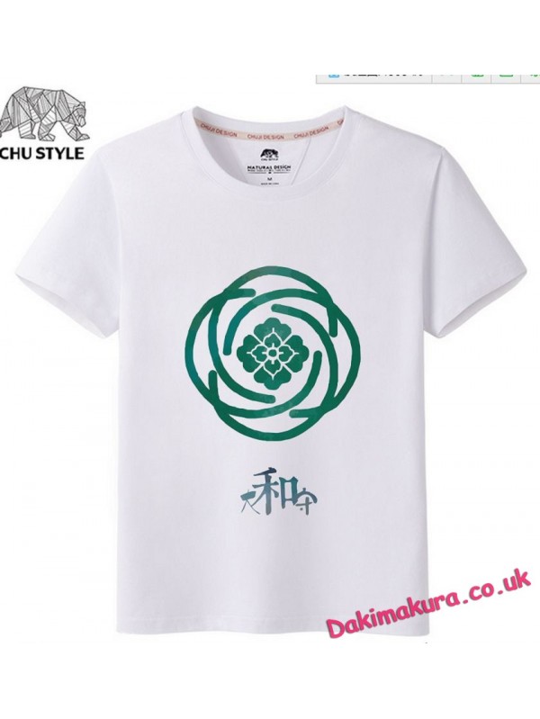 White - Touken Ranbu Online Men Anime T-shirts