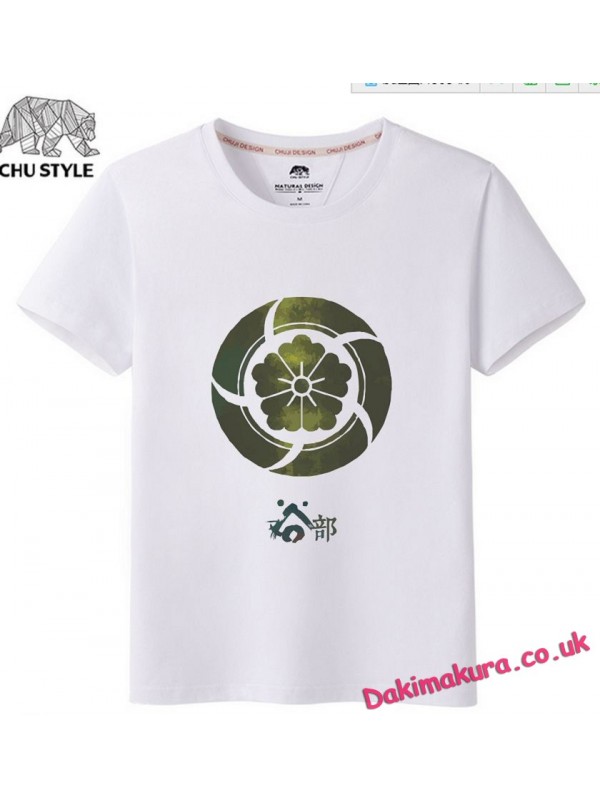 White - Touken Ranbu Online Men Anime T-shirts