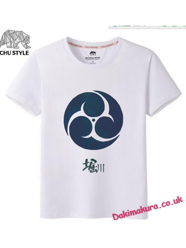 White - Touken Ranbu Online Men Anime T-shirts