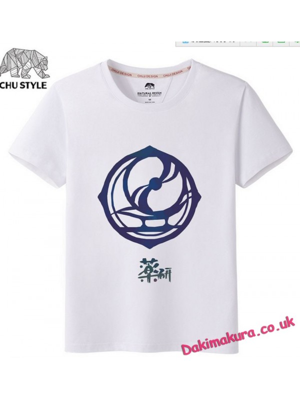 White - Touken Ranbu Online Men Anime T-shirts