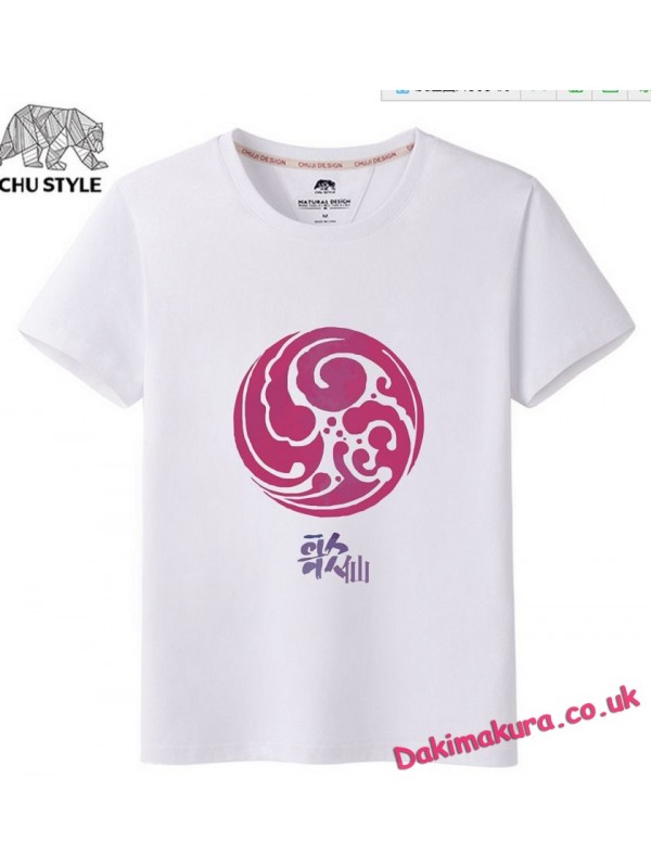 White - Touken Ranbu Online Men Anime T-shirts