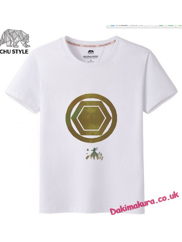 White - Touken Ranbu Online Men Anime T-shirts