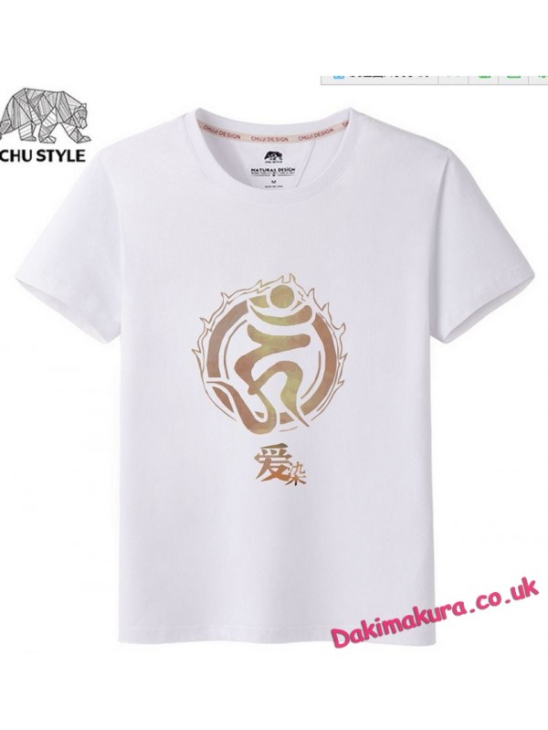 White - Touken Ranbu Online Men Anime T-shirts