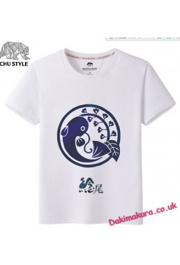 White - Touken Ranbu Online Men Anime T-shirts