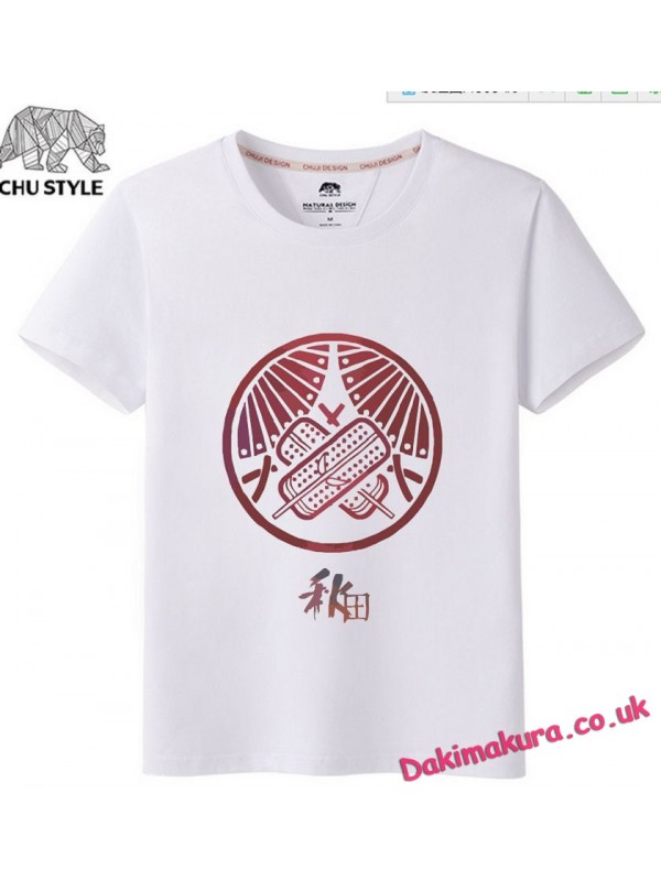 White - Touken Ranbu Online Men Anime T-shirts