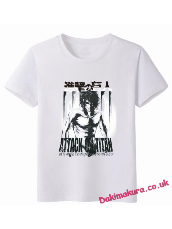 Attack on Titan White Men Anime T-shirts