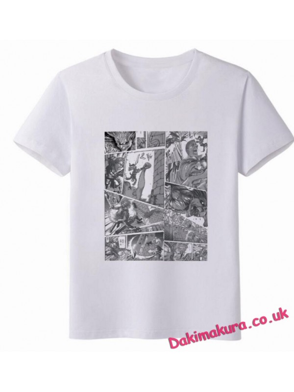 Attack on Titan White Men Anime T-shirts