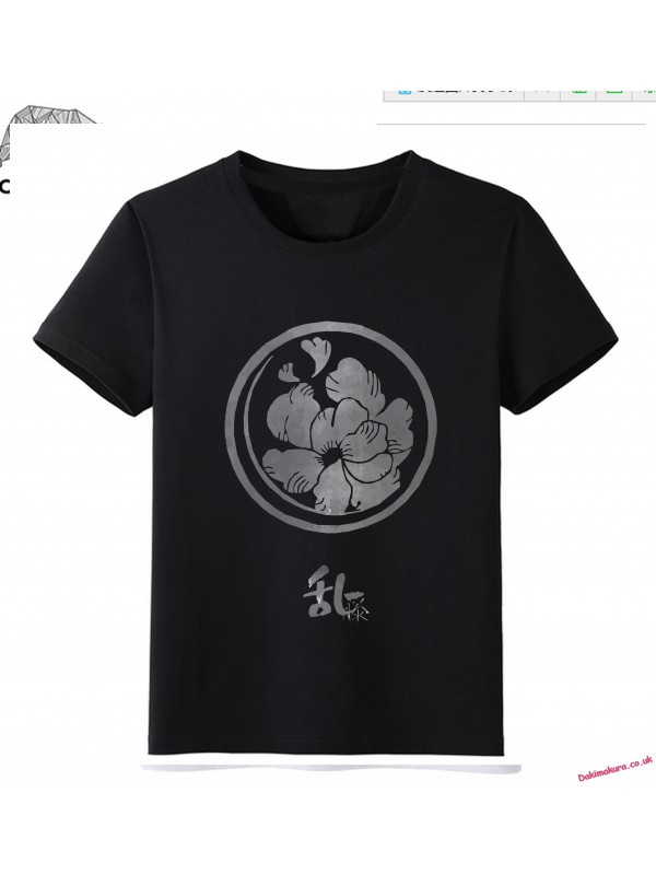 Black - Touken Ranbu Online Men Anime Fashion T-shirts