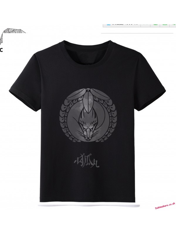 Black - Touken Ranbu Online Men Anime Fashion T-shirts