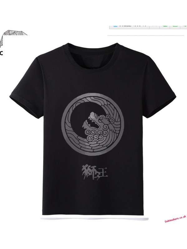 Black - Touken Ranbu Online Men Anime Fashion T-shirts