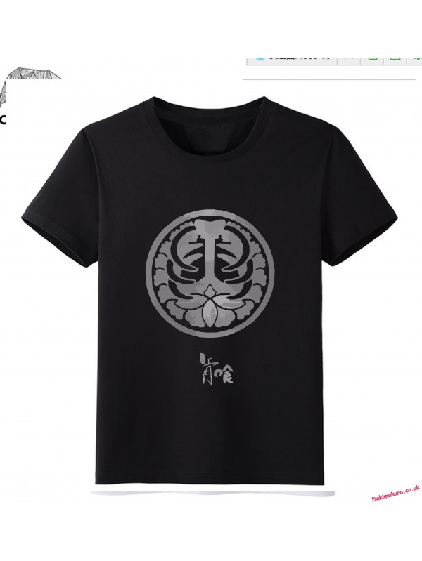 Black - Touken Ranbu Online Men Anime Fashion T-shirts